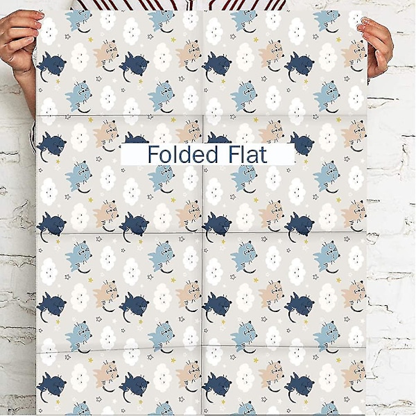 Inslagning papper ark vikt platt 3 ark juldesign