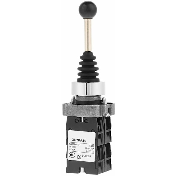 Joystick-omkopplare, Joy Stick-kontroller 4-positions fjäderretur-omkopplare Industriella ersättningsomkopplare Svart