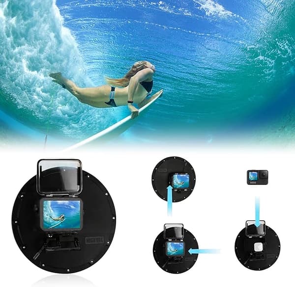 Kupoldörr för GoPro Hero 9 Hero 10 Black