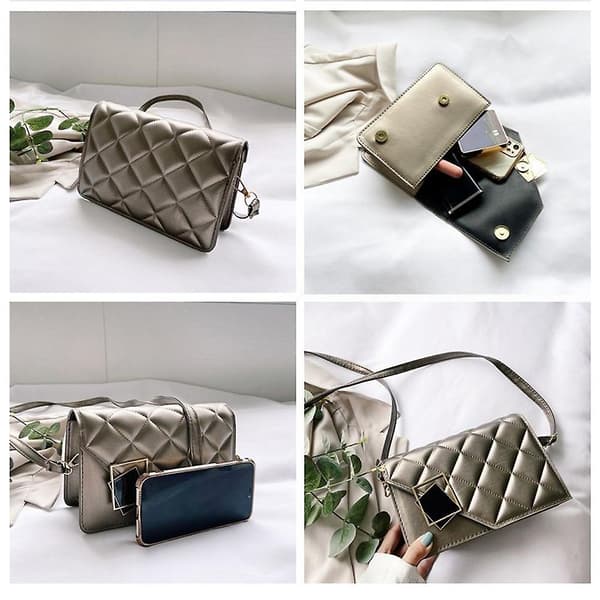 Crossbody-väskor för kvinnor, små handväskor, axelväska, damhandväska