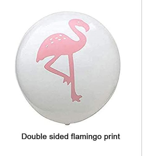 Havaijilainen Flamingo-ilmapallo Tropiikki-ilmapallot Pyöreillä Konfeteilla Hää- ja Syntymäpäiväjuhlatarvikkeet Koristeet 24kpl (kulta)