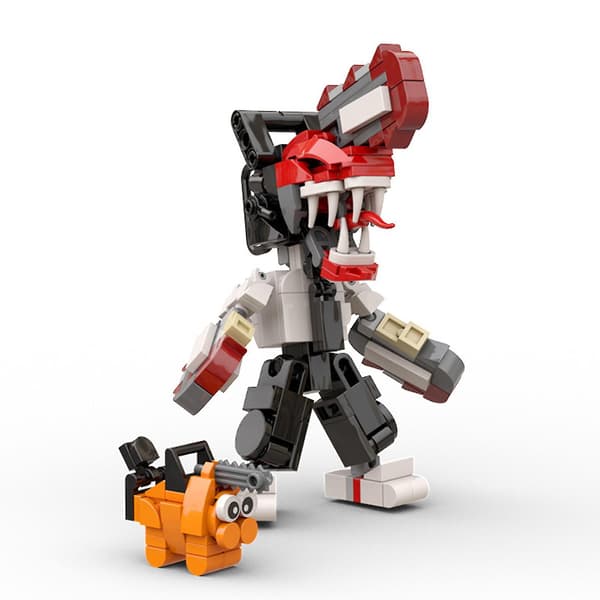 Chainsaw Man Moc Byggkloss Perifer Monterad Leksaksmodell