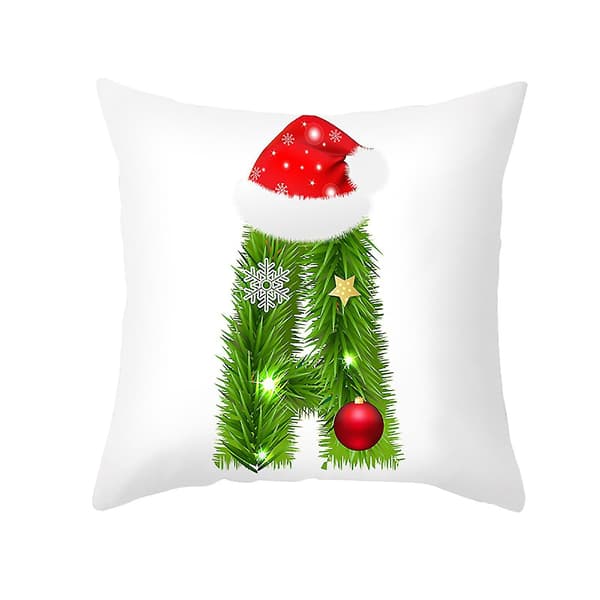 Julkuddeöverdrag med glitter, soffkudde, hemdekoration