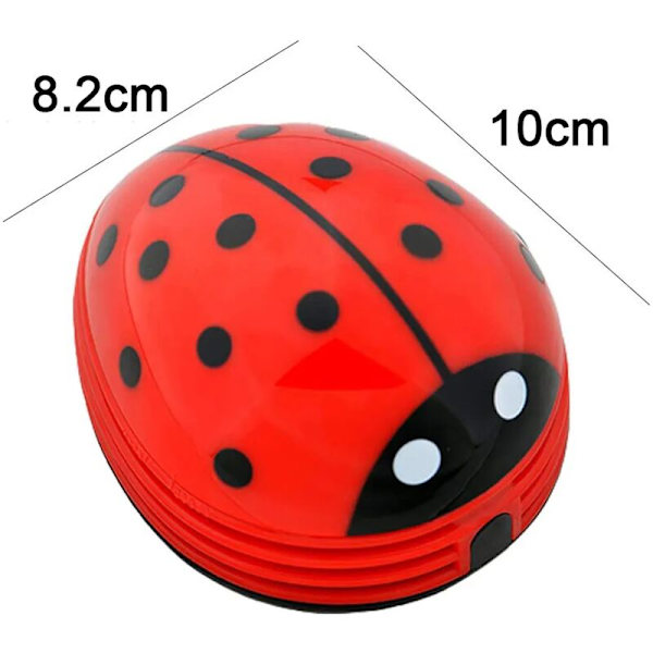 Pöytäimuri, mini, leppäkertun muotoinen