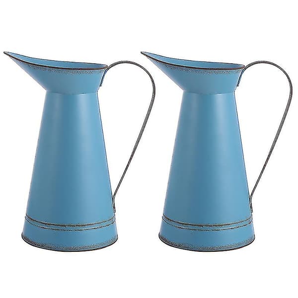 Den Nya 2-pack Metallvas med Blommor