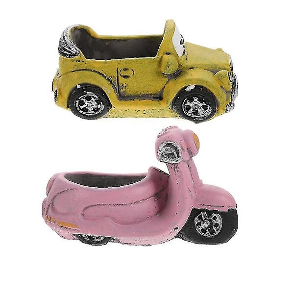 2 st Gröna Växt Blomkrukor