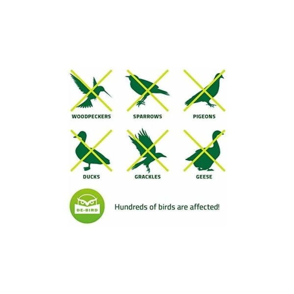 Afvisende balloner - Anti Pigeon Bird Scarer - for at holde væk duer, krager og mere - til brug med ultralyd/spyd/net - pakke med 3