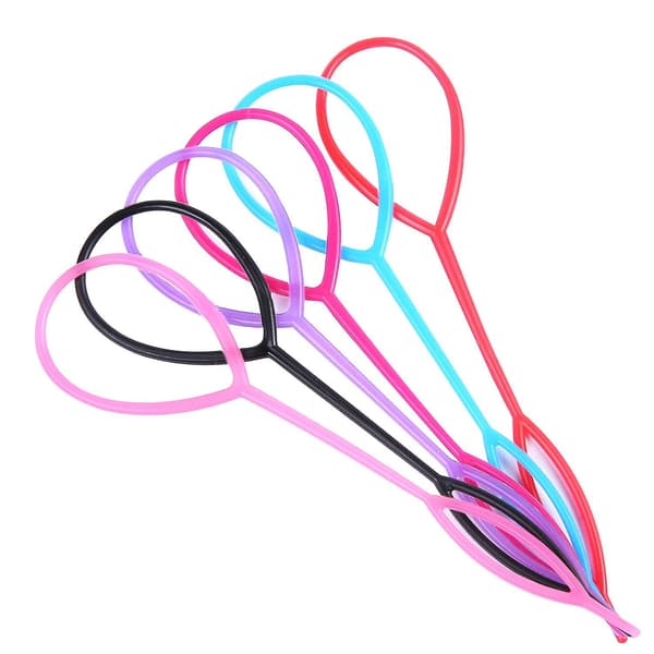 120 st hårflätningstillbehör Hästsvansstyling Maker Clip Fransk flätverktyg Magisk Topsy Tail Loop Hårkit för kvinnor