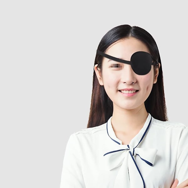 3 st svart ögonmask singel ögonmask justerbar 3D ögonmask med spänne ögonmask
