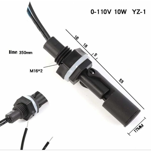 10W Vattennivåsensor Styrning Sido-monterad Switch ?? Flytande