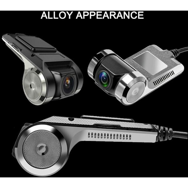 HD720P Auto DVR USB Dashcam 90° roterbart objektiv 170° vidvinkel-gatavideoregistrator G-sensor automatisk cyklisk överlappningsinspelning
