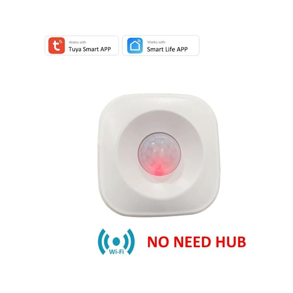 Tuya WIFI PIR -liiketunnistin Liiketunnistinanturi Älykäs elämäsovellus Langaton kodin turvajärjestelmä Alexa-kohtausasetuksella