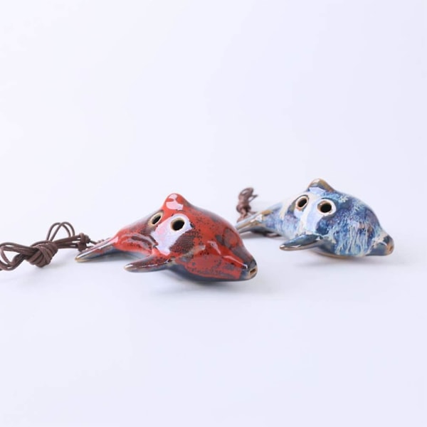 Klassisk 6-håls Ocarina Zelda Alto C Keramisk Ocarina Lämplig för Musikinstrumentlärare Ocarinaälskare Slumpmässig Färg