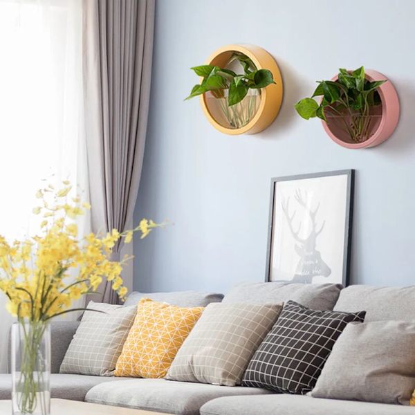 Succulent Planter - Hållbar Dekorativ Vattentät Hängande Hydroponisk Kruka för Balkong Svart XL