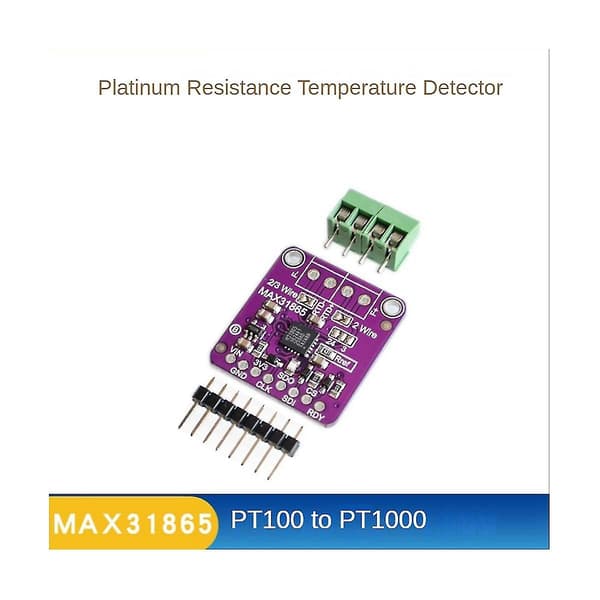 Max31865 Pt100/pt1000 RTD-till-digital-omvandlar-kort Temperatursensor Termoelementförstärkare Modu