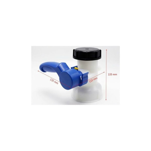 Ventil til IBC tank 1000 liter 2 / 60 mm.