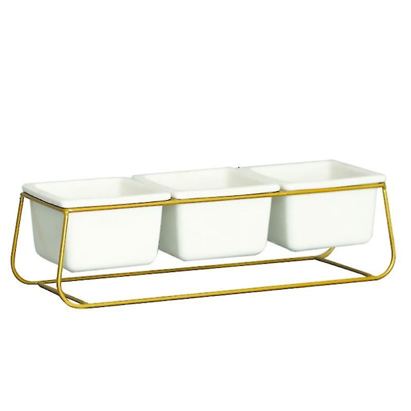 1 set Planter med järnställning