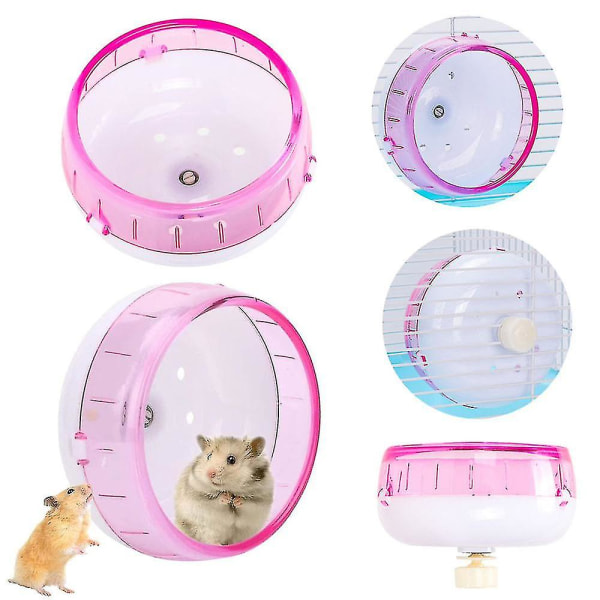 Super tyst hamster träningshjul tyst spinner hamster löphjul med justerbart stativ för hamstrar gerbiler möss