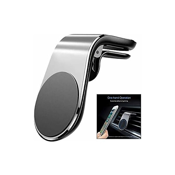 Portabel magnetisk telefonhållare, portabel 360° roterande telefonhållare för iPhone XS/8 plus/Galaxy s10 etc. (Silver [l Stander])