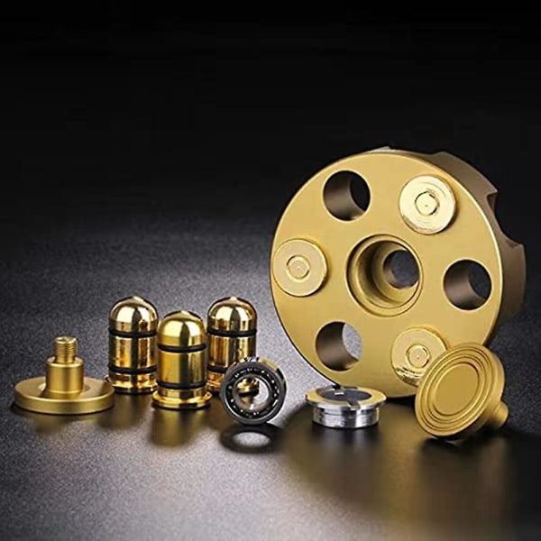 Vuxna Barn Cool Metal Fidget Spinner Leksak Legering Finger Spin Leksak Spinning Cube Toy