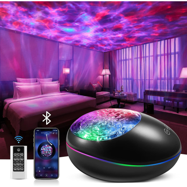 8 White Noise Galaxy Light Projector Star Lights för sovrummet, 40 ljuslägen Star Projector , Bluetooth högtalarrumsdekorationer Coola lampor för Roomo