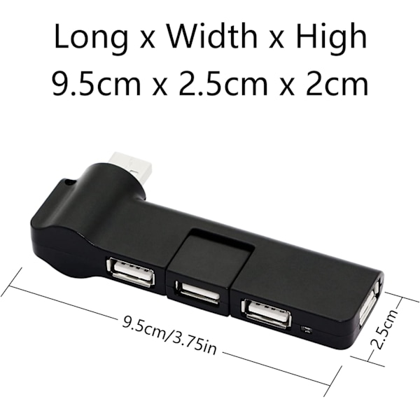 180° vridbar USB 2.0-navförlängare