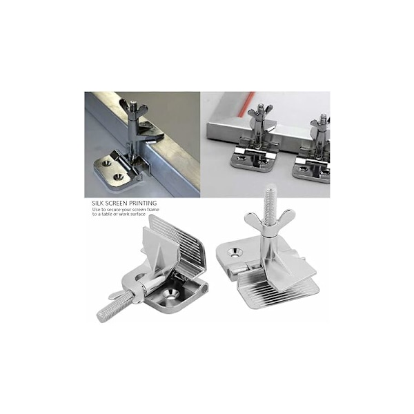 Metal butterfly frame hinge bracket with screen printed hinges