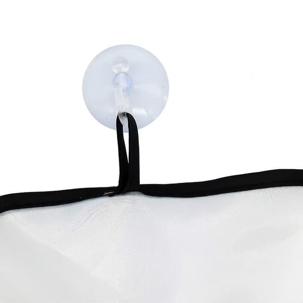 Vit nylon skäggrakning trimning haklapp förkläde klippkappa uppsamlare rakduk med sugkoppar