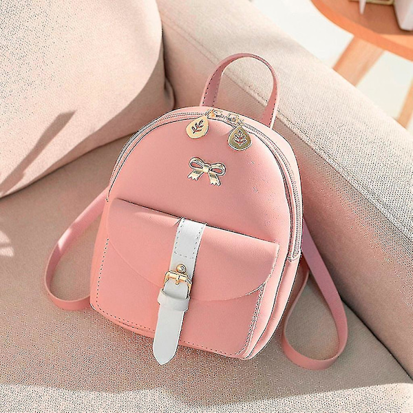 Naisten Mini-reppu, ylellinen PU-nahkainen Kawaii-reppu, söpö ja täydellinen