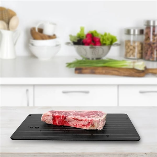 20,5 cm x 30 cm avfrostningsbricka, avfrostningsbricka, snabbupptinningsbricka i aluminium för Frozen kött