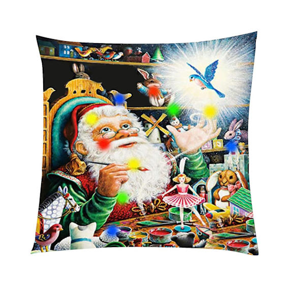 Julbelysning LED Kuddfodral Heminredning Kuddfodral Soffa Blinkande