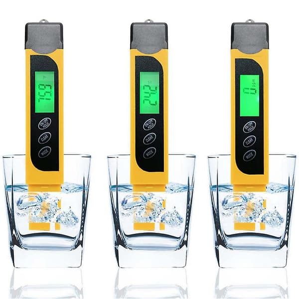 Digital TDS-testpenna Bärbar vattenkvalitet TDS EC & temperaturmätare Renhetsmätare Temp Ppm Testtermometer