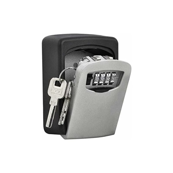 Polisens högsäkerhetsnyckelbox, kassaskåp, väggnyckel, 4-siffrig högsäkerhetsnyckel, kassaskåp, kombinationslås, säkerhetsnyckel