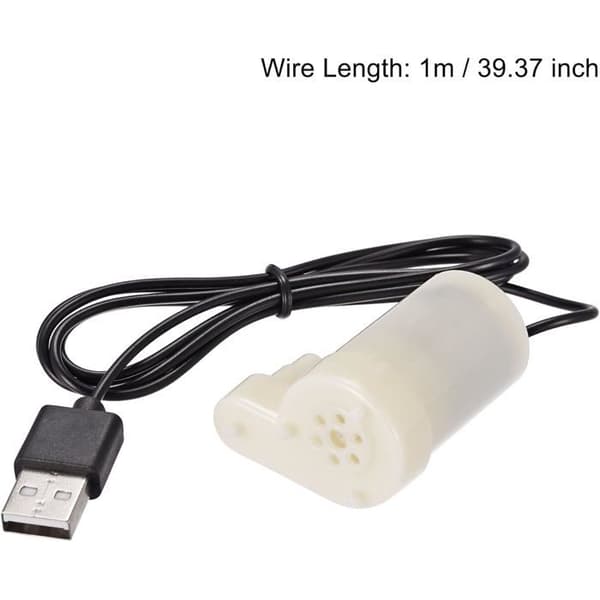 Mikro dränkbar minivattenpump med USB-kontakt DC 3V vertikal modell för växtvattning.