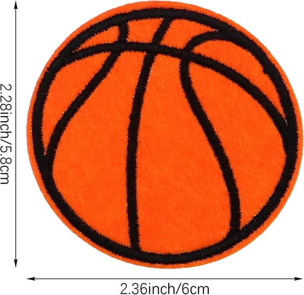 20 st Basketbroderi Patch Stryk på sömnad Applikation Patch Badge Kläder