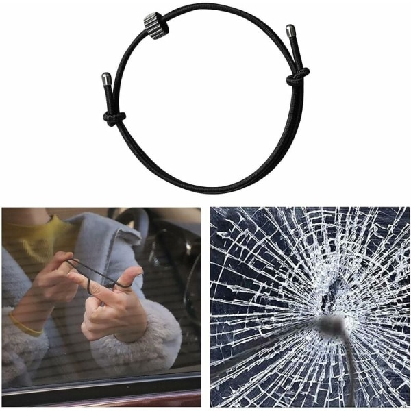 Auto Glas Breaker Armband - Automatisk Emergency Escape Glass Breaker - Justerbart Glas Breaker Armband för bilolycka T-Audace