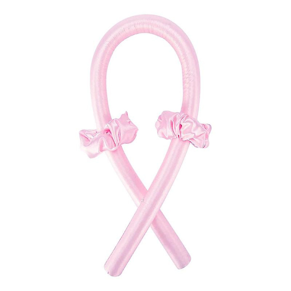 Värmefri hårcurler för långt hår, värmefri locktång pannband satin lockset, ingen värme hår wrap curler band för att sova i över natten