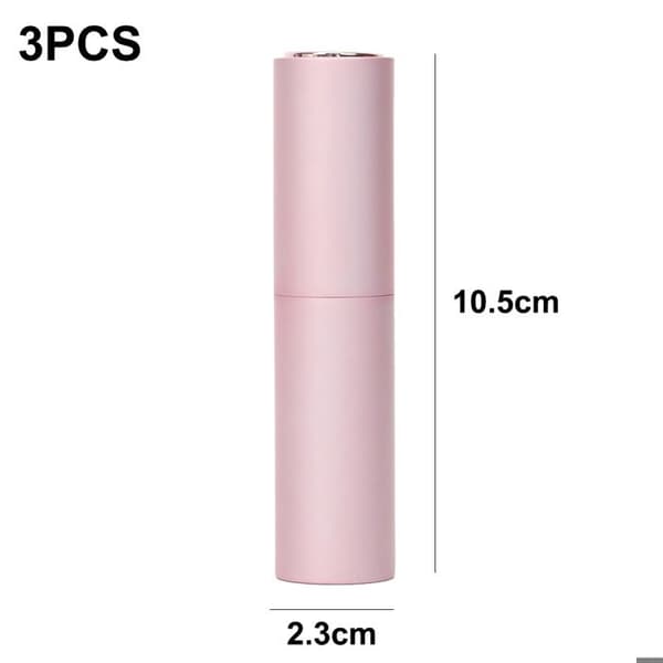 Set med 3 atomizer-flaskor, tomma 10 ml aluminiumflaskor, bärbar resestorlek, för herr- och damparfym.