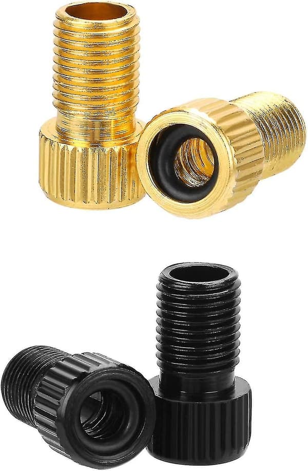 4 st Presta till Schrader cykelventil adapter, aluminiumlegering adapter cykelventil Yo
