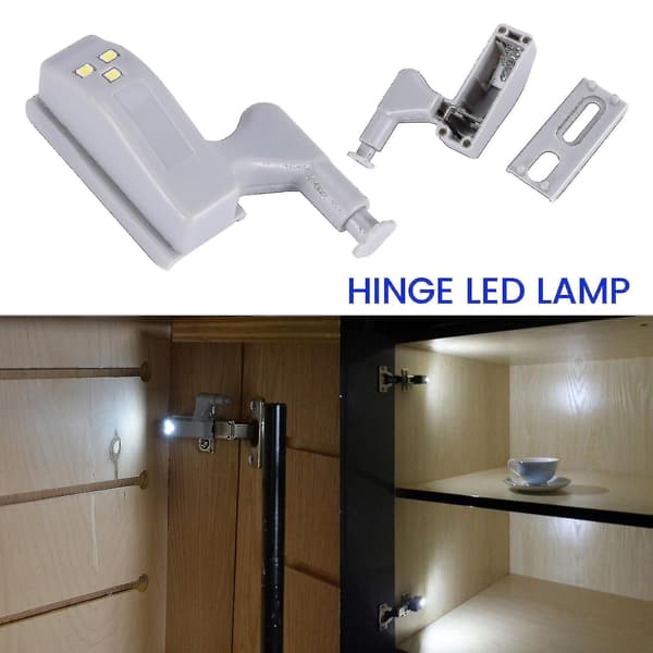 16 st Led-sensorljus för gångjärn, köksskåp, garderob, nattbelysning, vardagsrum/sovrum/