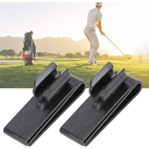 2st svart golfbag clip on putter hållare, golf putter clip sport club bag