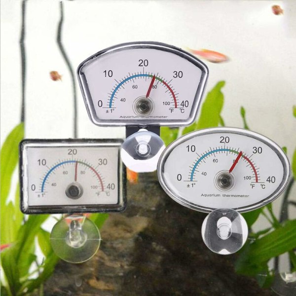 Aquarium Termometer Pointer Temperaturskive til akvarium Dykbar sugekop