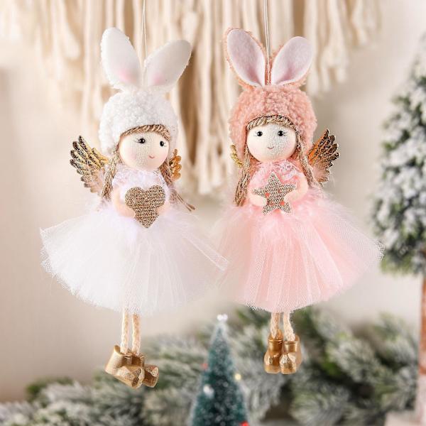 Long Ear Doll Pendant Rosa