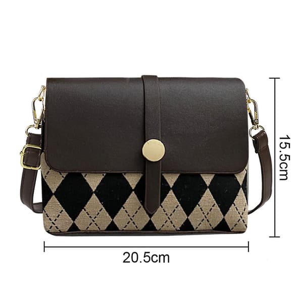 Crossbody-väska axelväska för kvinnor små handväskor mode