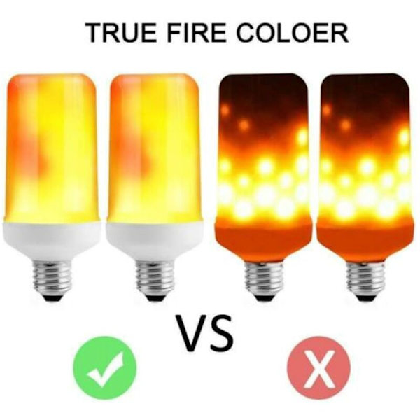 LED-simulerad flamlampa fackellamp fackellamp E27 glödlampa simulerad stearinljuslampa 85-265V