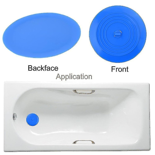 2-pack badproppar i silikon, avloppsplugg för handfat, platt sugpropp för kit