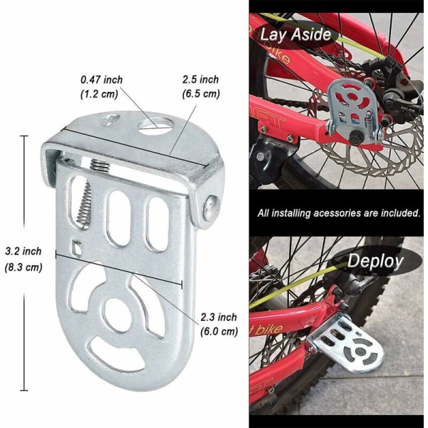 Cykelsätestillbehör för barn Säkerhet Cykelbaksäte Kudde Fotstöd Armstöd för flickor Pojkar Vän Kvinna Man Barn