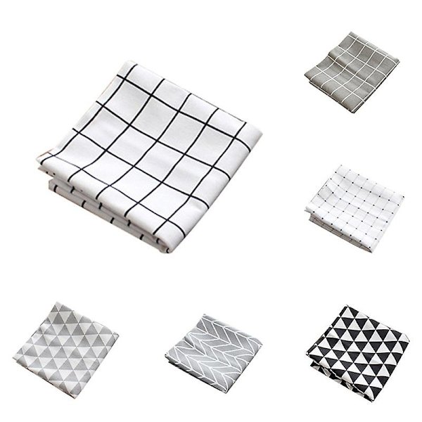 40x60cm Enkel bomullslinne servett bordsduk matbord bakgrundstyg dekor（1）