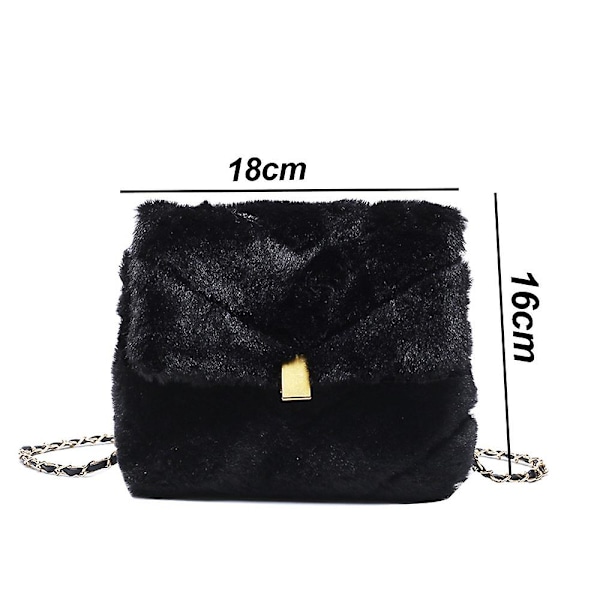 Mjuk En-Axelväska Mode Cross Body Väska Förvaringsväska Svart