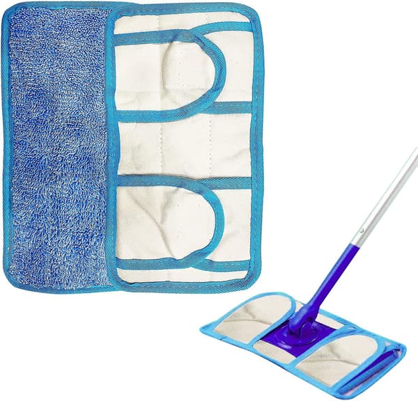 2-pack återanvändbara moppdynor, 28 st 14,5 cm tvättbara mikrofiberersättningsmoppdynor